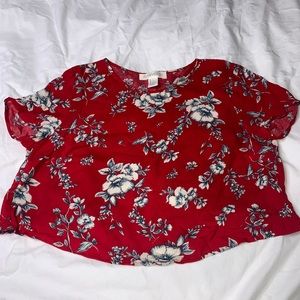 Forever 21 Hawaiian Red tank top